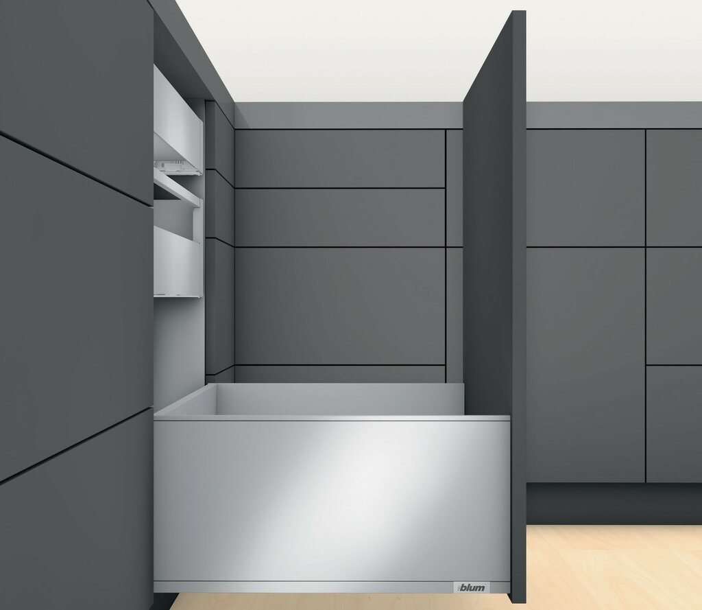 Guia legrabox (f) 244 mm  gris orion - blum